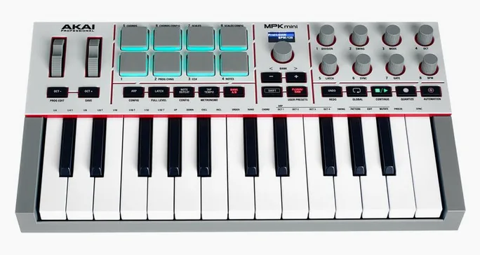 AKAI Professional MPK Mini IV Gray, vue de profil, photo 2
