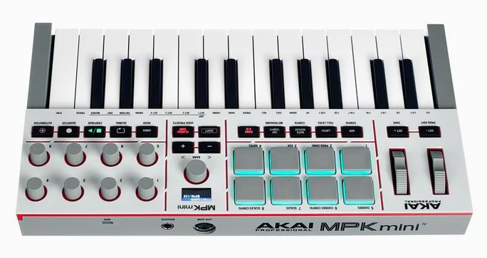 AKAI Professional MPK Mini IV Gray, molettes, photo 4