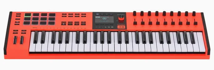 Arturia KeyLab 49 mk3 Ultra, vue de profil, photo 2