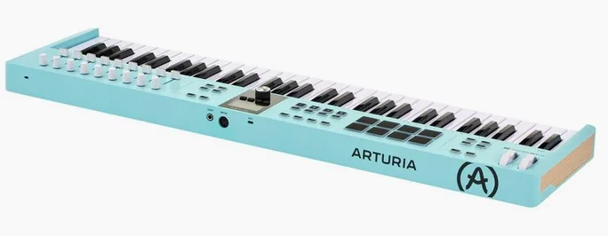 Arturia KeyLab Ess. 61 Mk3 Aquamarine, vue de profil, photo 4