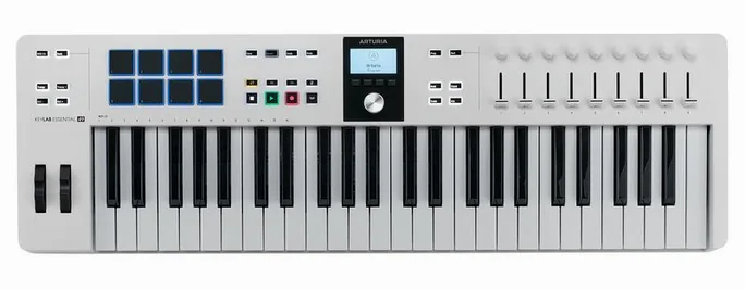Arturia KeyLab Essential 49 MK3 White, vue de dessus, photo 3