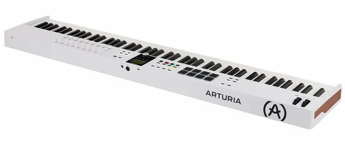 Arturia KeyLab Essential 88 mk3 White, vue de trois quarts, photo 3