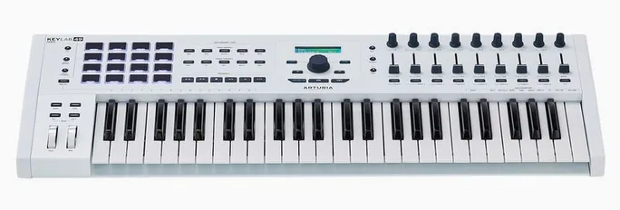 Arturia KeyLab MkII 49 White, vue de dessus, photo 2