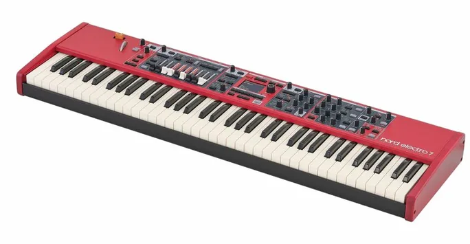 Clavia Nord Electro 7 73, de face sur fond neutre