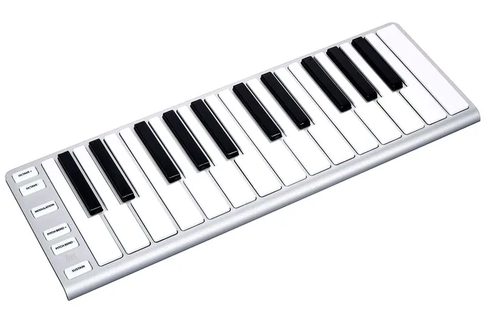 ESI Xkey 25, vue de trois quarts, photo 3