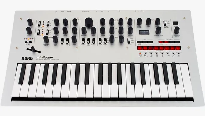 Korg Minilogue, potentiomètres, photo 2