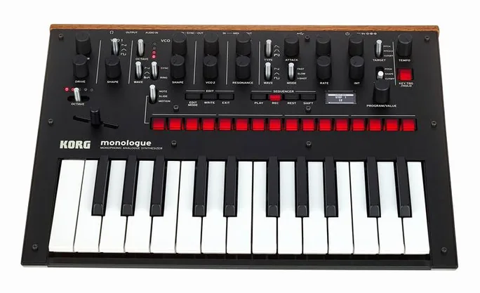 Korg Monologue BK, potentiomètres, photo 2