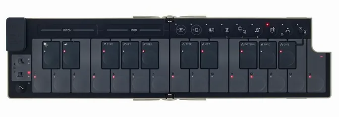 Korg nanoKEY Fold Sand Beige, molettes, photo 3