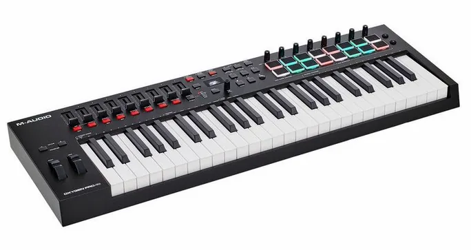 M-Audio Oxygen Pro 49, pads et faders, photo 3