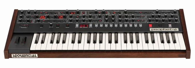 Sequential Prophet 6, vue de trois quarts, photo 2