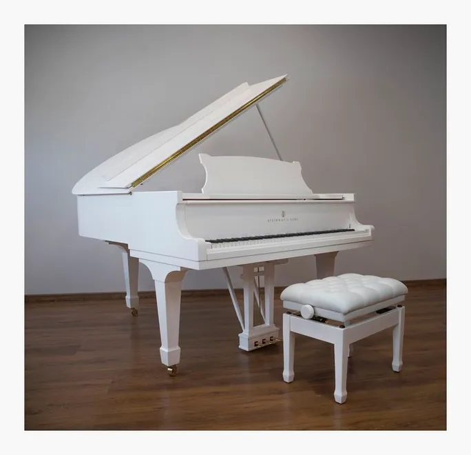 Steinway & Sons M-170 White, pédales, photo 3