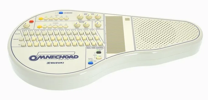 Suzuki Omnichord OM-108, vue de profil, photo 2