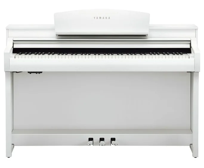 Yamaha CSP-255 WH, vue de trois quarts, photo 2
