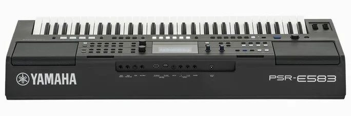 Yamaha PSR-E583, écran et boutons, photo 4