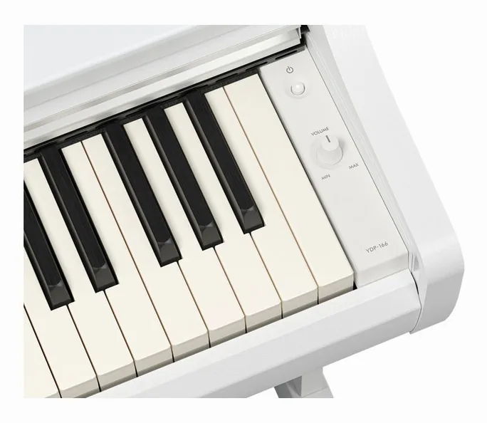 Yamaha YDP-166 WH Arius, vue de trois quarts, photo 4